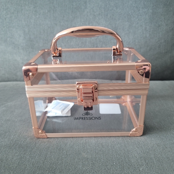 NEW Impressions Vanity Makeup Train Travel Case - Picture 6 of 10